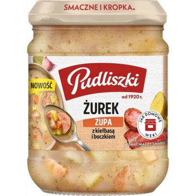 Žurek s klobásou a slaninou Pudliszki 440 g – Zboží Dáma