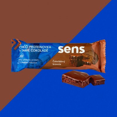 Sens Protein tyčinka v tmavé čokoládě 12 x 60 g – Sleviste.cz