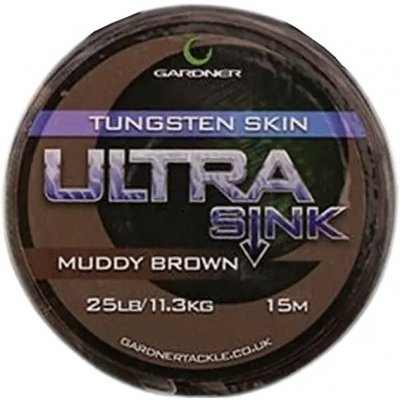 Gardner šnůra Ultra Sink Tungsten 15m 25lbs Muddy Brown – Zboží Dáma
