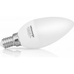 Whitenergy LED žárovka SMD2835 C37 E14 5W bílá mléčná studená svíčka – Hledejceny.cz
