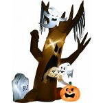 HOMCOM Nafukovací strom duchů halloweenská dekorace | vícebarevná – Hledejceny.cz