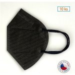 Nano M.ON Český antivirový nanorespirátor FFP2 Černá 10 ks – Hledejceny.cz