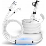 JSAUX CD0044 kabel 5M Meta Oculus Quest 2 1 Pro USB-C s úhlovou koncovkou USB-A – Zboží Mobilmania