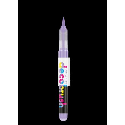 Karin 13449_PAS9 PIGMENT DECO BRUSH akrylové štětečkové popisovače mix barev 1 ks pastel violet blue 2705U – Zboží Mobilmania