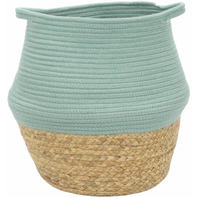 La Factory Kulatý bavlněný koš PAON Ø 30 cm světle modrý – Zboží Mobilmania