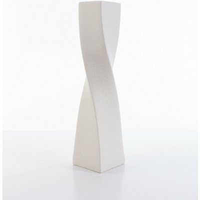 EUROFIRANY DEKORAČNÍ VÁZA RISO 12X12X50 CM KRÉMOVÁ – Zboží Dáma