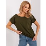 BASIC FEEL GOOD tričko s krátkým rukávem rv-ts-4662.22 khaki – Zboží Dáma