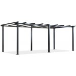 Garden Point Barbados 3 x 6 m antracitový kovový rám zahradní pergoly – Zboží Dáma