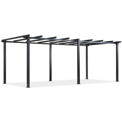 Garden Point Barbados 3 x 6 m antracitový kovový rám zahradní pergoly – Zboží Dáma