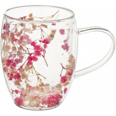 Orion Dvoustěnný hrnek DOUBLE květy 360 ml – Sleviste.cz