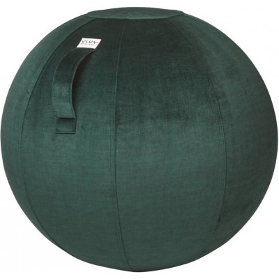 VLUV Zelený sametový sedací / gymnastický míčBOL WARM Ø 75 cm