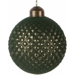 Clayre & Eef Zelená skleněná vánoční ozdoba koule Ø 8*9 cm – Hledejceny.cz