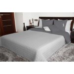 DumDekorace přehoz na postel dvojlůžko přes postel šedý 75 x 220 cm – Zboží Mobilmania