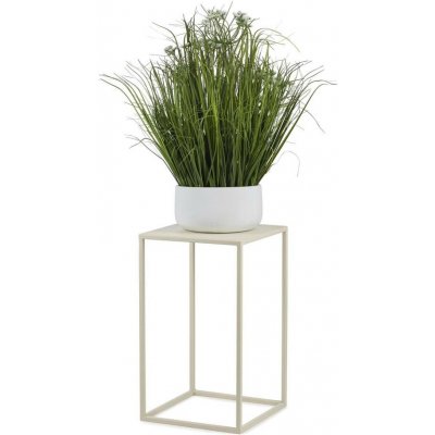 HowHomely Stojan na květiny DD0493 40 x 24 cm krémová – Sleviste.cz