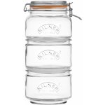 Kilner Clip Top třídílná sada skleněných dóz s klipem kulatá 1 x 900ml / 2 x 880ml – Zbozi.Blesk.cz