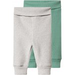 Lupilu Dětské vroubkované legíny 2 kusy zelená šedá – Zboží Dáma