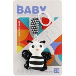 Teddies Zvířátko chrastítko/závěs na postýlku/kočárek plyš 30cm černobílé – Zboží Dáma