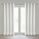 EUROFIRANY ZATEMŇOVACÍ ZÁVĚS NA KROUŽCÍCH WHITNEY 140X250 CM LISTY – Hledejceny.cz