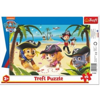 Trefl deskové Přátelé z Tlapkové patroly/Paw Patrol 33 x 23 cm 15 dílků