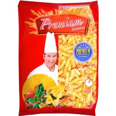 Premium těstoviny malá vřetena bezvaječné 400 g – Zboží Dáma