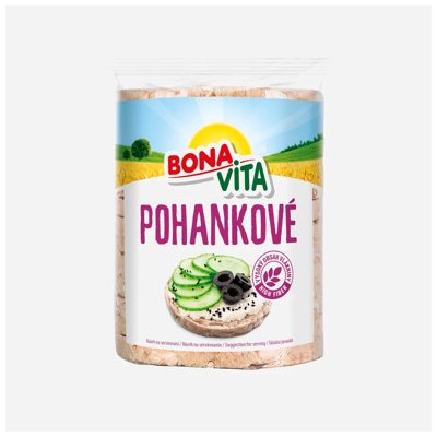 BonaVita Celozrnné pohankové chlebíčky s mořskou solí 80 g – Hledejceny.cz