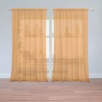 Sablio Záclony Oranžová: 2ks 150x250cm – Zboží Mobilmania