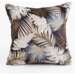 MKLuzkoviny.cz mikroplyš Digital Taisa černo/zlatá 40 x 40 cm – Sleviste.cz