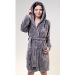 Vienetta Secret župan dámský krátký s kapucí Monika Šedá – Hledejceny.cz