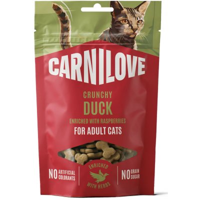 CARNILOVE Cat CRUNCHY Snack Duck enriched with Raspberries 50 g – Hledejceny.cz