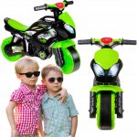 Teddies motorka zeleno-černá plast na baterie se světlem se zvukem v sáčku 36x53x74cm – Sleviste.cz