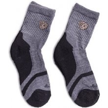 Merino Vlnka Dětské ponožky tmavě šedá 2 páry