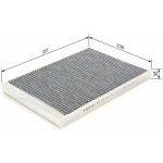 Filtr, vzduch v interiéru BOSCH 1 987 432 513 – Zboží Mobilmania