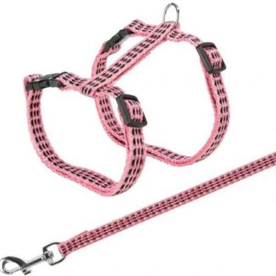 Trixie Postroj s vodítkem pro kočku s reflexními proužky 22 - 42 x 1 cm – Zbozi.Blesk.cz