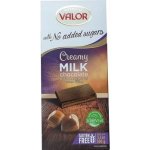 VALOR Čokoláda mléčná s oříškovou náplní 36 % bez přídavku cukru 100 g – Hledejceny.cz