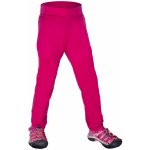 Unuo Dívčí softshellové kalhoty bez zateplení pružné Sporty růžová