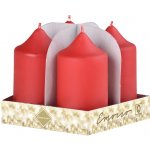 Emocio adventní válec červená 4 x 80 mm 4 ks – Sleviste.cz