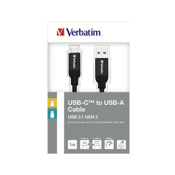 Verbatim 48871 USB 3.1 Type-C to USB-A, 100cm, černý