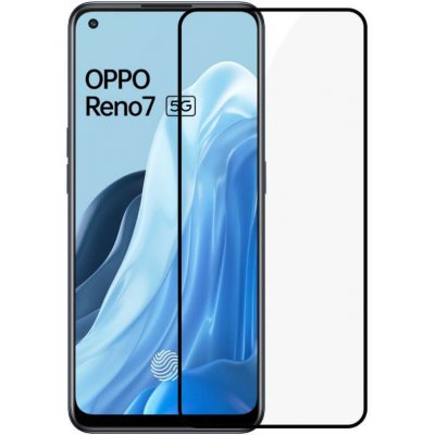 Picasee 3D ochranné tvrzené sklo s rámečkem pro OPPO Reno 7 5G - černé 394011 – Zboží Živě