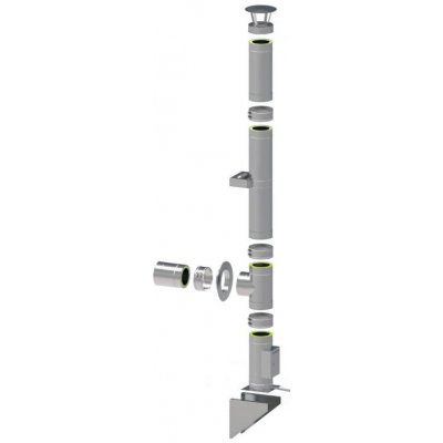Josef Vala nerezový komín DN300 mm tl. 1 mm IZOL 30 6,7 m – Zboží Dáma