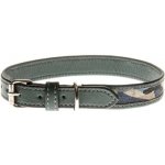 COBBYS PET Obojek z pravé kůže zdoben textílií – Hledejceny.cz