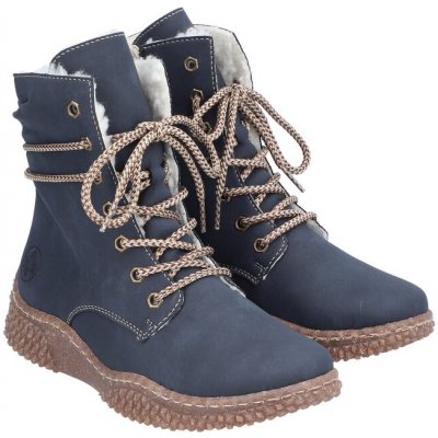 Rieker polokozačky Y8443-14 modrá – Sleviste.cz