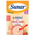 Sunar mléčná kaše 8 cereálií jahoda banán 210 g – Zboží Dáma