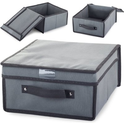 Verk 01320 Úložná krabice s odklápěcím víkem 30x30x15cm šedá – Zboží Mobilmania