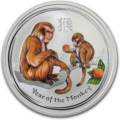 Perth Mint The Australia Australian Lunární rok opice Monkey BU 1/2 oz – Zboží Mobilmania