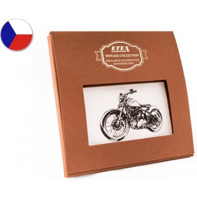 HEDVA ČESKÝ BROKÁT Pánský kapesník 100% bavlna Vintage Collection motocykl KRB – Hledejceny.cz