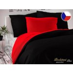 Kvalitex satén povlečení Luxury Collection červená černá 140x200 70x90 – Zboží Dáma
