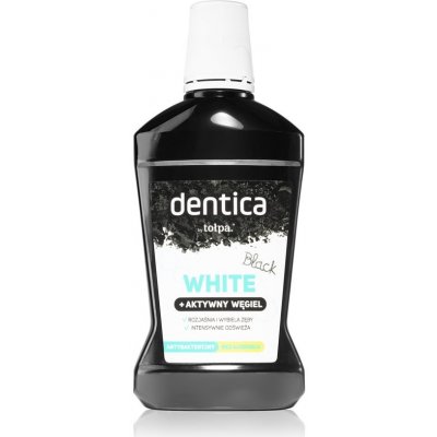 Tołpa Dentica Black White bělicí ústní voda s aktivním uhlím 500 ml