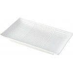 MIJ Servírovací talíř LINES WHITE 21 x 13 cm bílá keramika – Hledejceny.cz