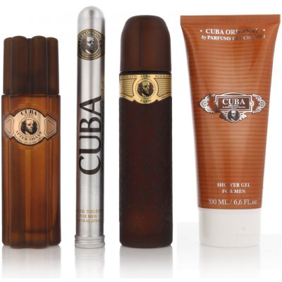 Cuba Must Have Gold EDT 100 ml + EDT 35 ml + 100 ml vody po holení + 200 ml sprchový gel + deospray 200 ml dárková sada – Zboží Mobilmania