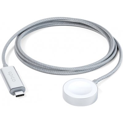 Rychlonabíjecí kabel USB-C pro Apple Watch Epico 1,2m - stříbrný – Zboží Živě